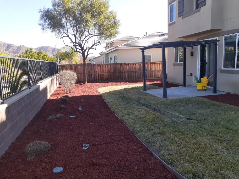 Custom landscape installation in Lake Elsinore, CA - Leiva Landscaping