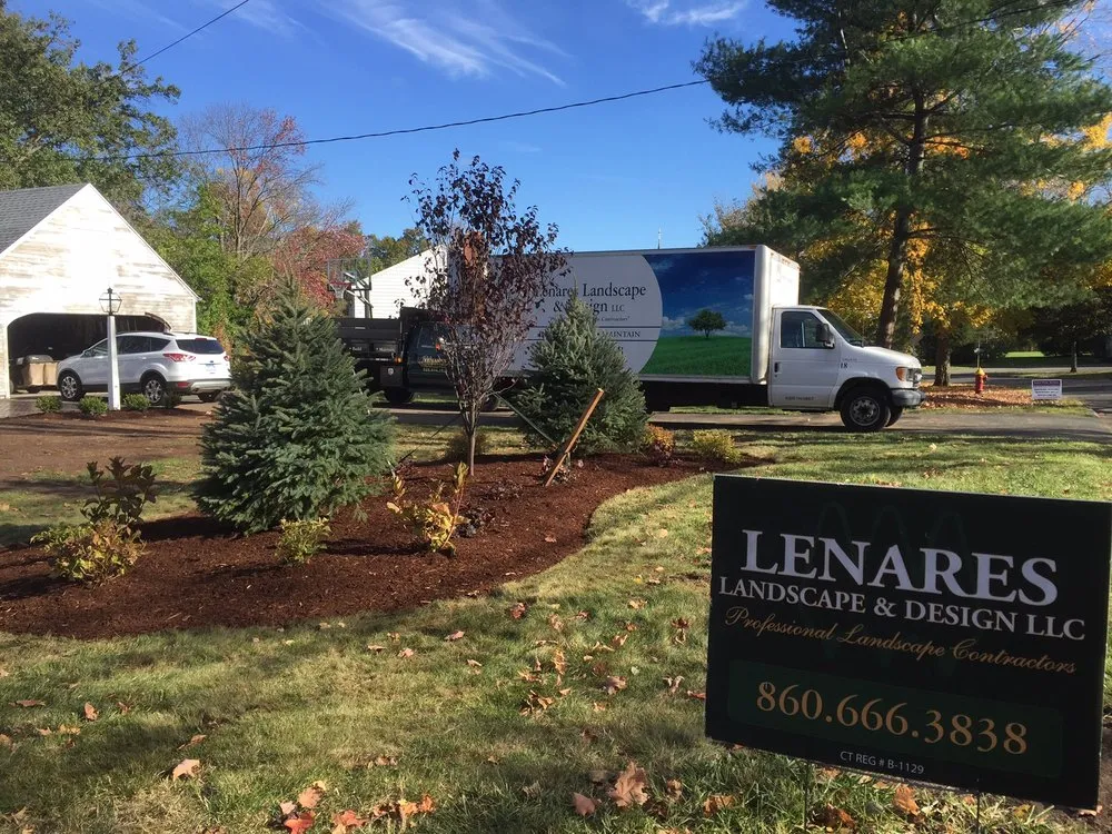 Custom landscape design in Newington, CT by Lenares Landscape & Design