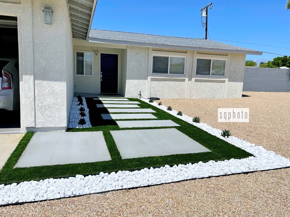 Professional lawn mowing service for year-round maintenance across Desert Hot Springs, CA - Lendechy Landscape Service