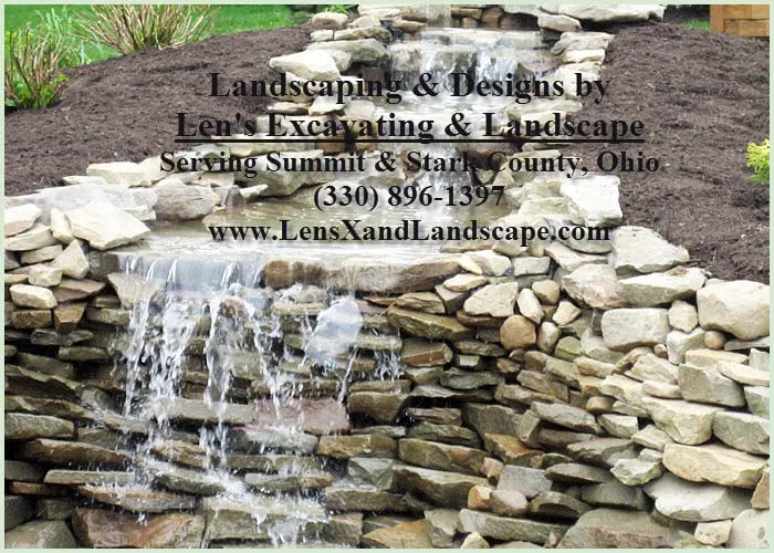 Professional garden landscaping in Uniontown, OH - Len's Excavating & Landscape