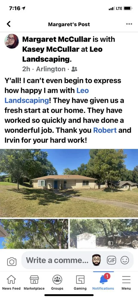 Professional residential landscaping experts serving Hurst, TX - Leo Landscaping Services