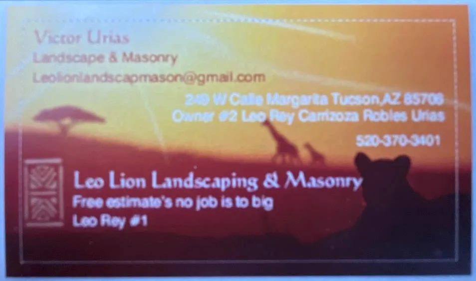 Custom yard maintenance for residential properties in Tucson, AZ by Leo Lion Landscaping & Masonry