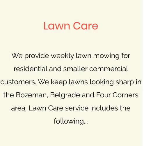Expert lawn mowing service experts serving Belgrade, MT - Leo Property Care