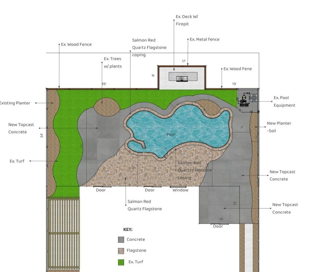 Professional garden landscaping in San Diego, CA by Leon Design & Build