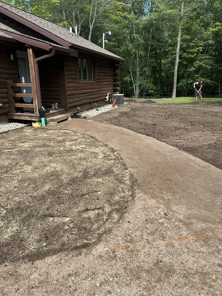 Custom outdoor landscaping with custom design in Waukegan, IL by Leon Jr Landscaping