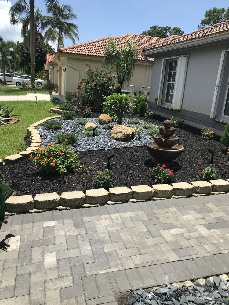 Reliable landscape installation for beautiful yards in Palm Beach, FL by Leon Lawn Services