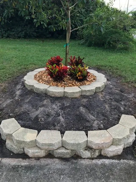 Local landscape installation with custom design in Palm Beach, FL by Leon Lawn Services