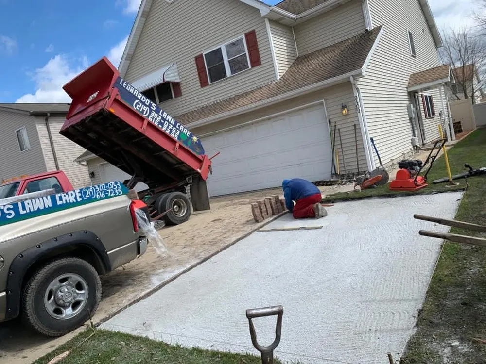 Affordable landscape installation in Griffith, IN by Leonardo's Landscaping Service