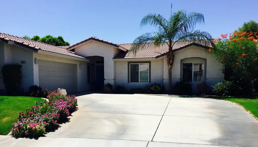 Expert garden landscaping for residential properties in Indio, CA by Leon's Landscaping & Tree Service