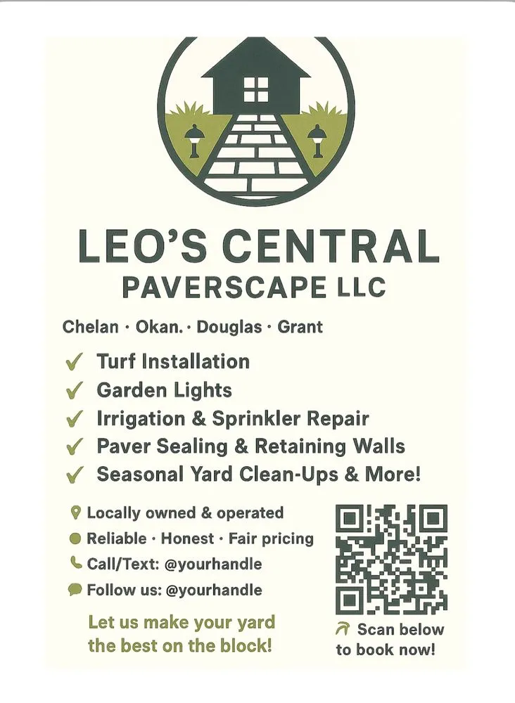 Custom outdoor landscaping in Wenatchee, WA by Leo’s Central Paverscape