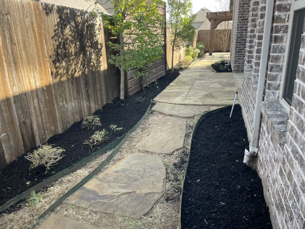 Custom landscaping services for residential properties in Bedford, TX by Leo’s Landscape & Tree Service