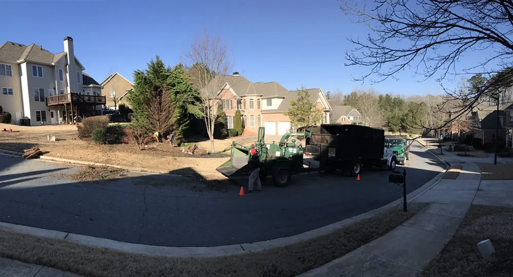 Custom outdoor landscaping near you in Marietta, GA by Leo's Tree Service