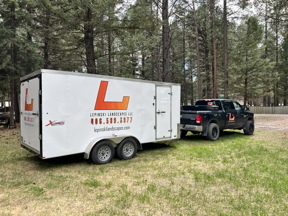 Local lawn mowing service for residential properties in Lincoln, MT by Lepinski Landscapes