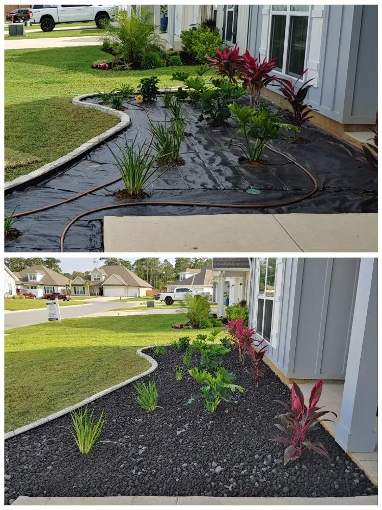 Professional residential landscaping in Loranger, LA by Leslie's Lawngitude