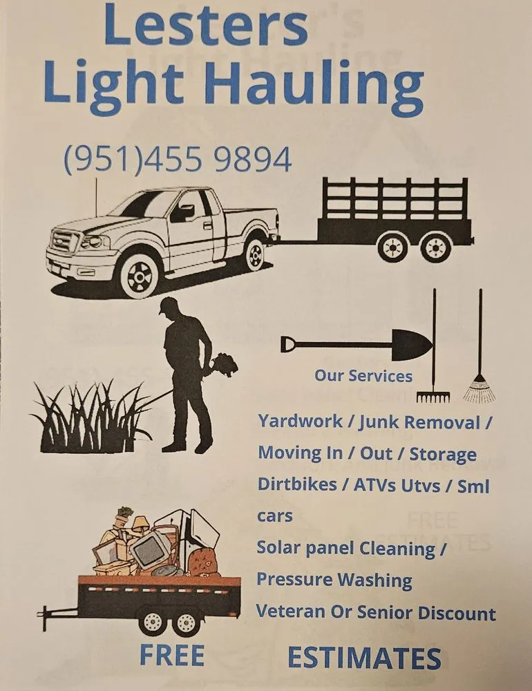 Trusted lawn mowing service in Apple Valley, CA by Lesters Light hauling