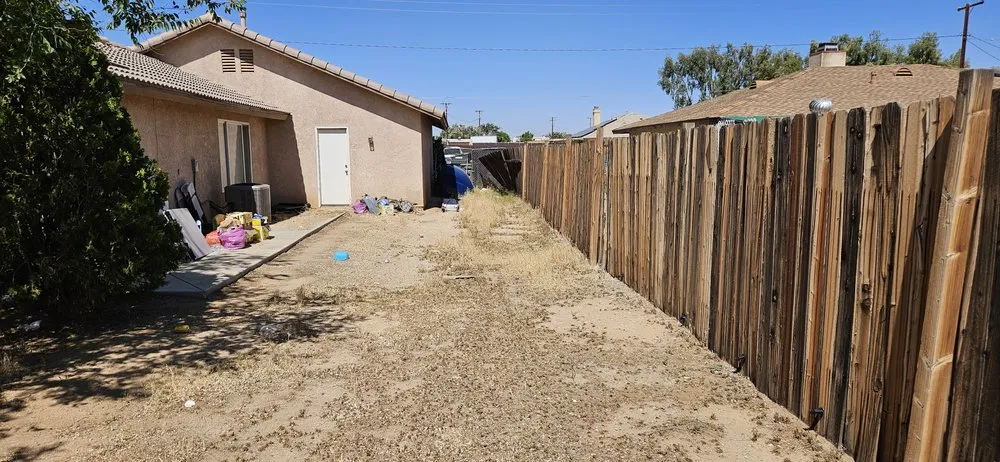 Professional landscape installation in Apple Valley, CA by Lesters Light hauling