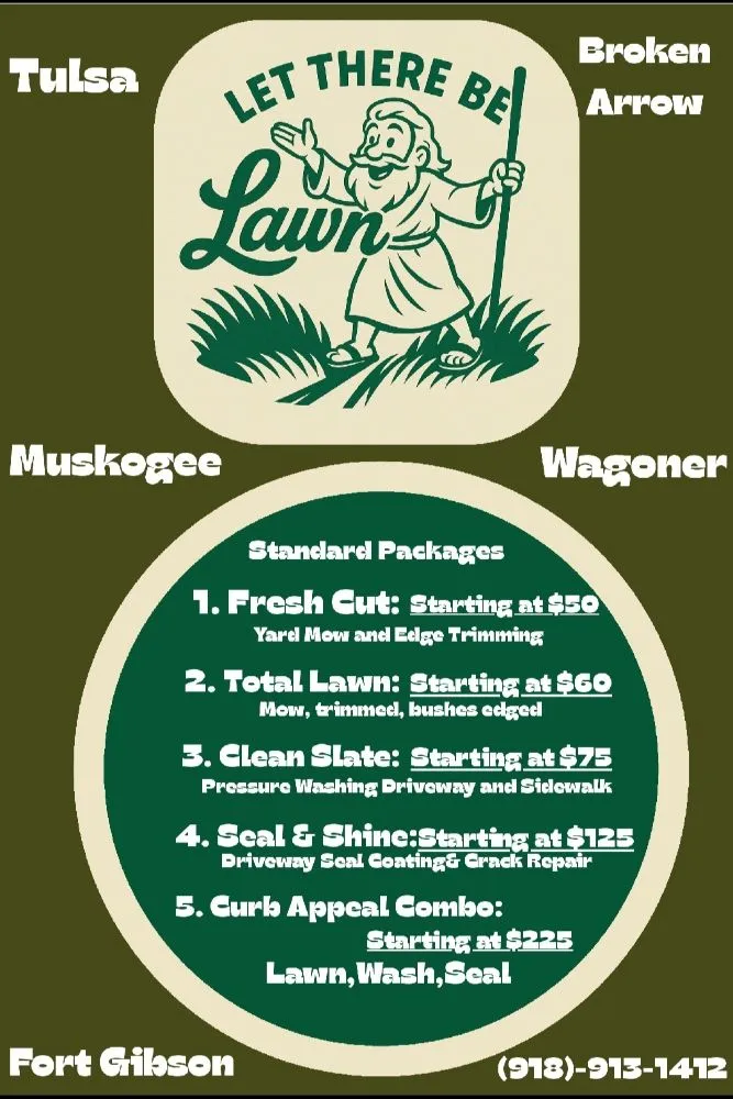 Affordable yard maintenance in Muskogee, OK - Let There Be Lawn