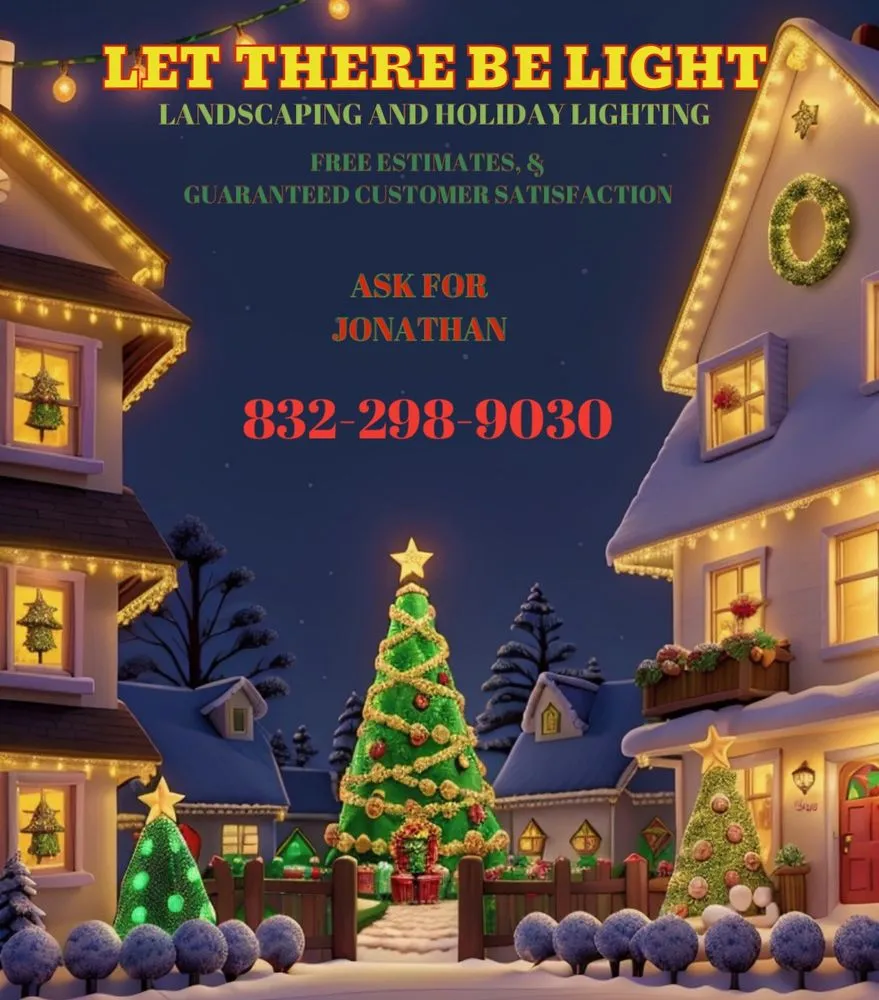 Custom outdoor landscaping experts serving Alvin, TX - Let There Be Light