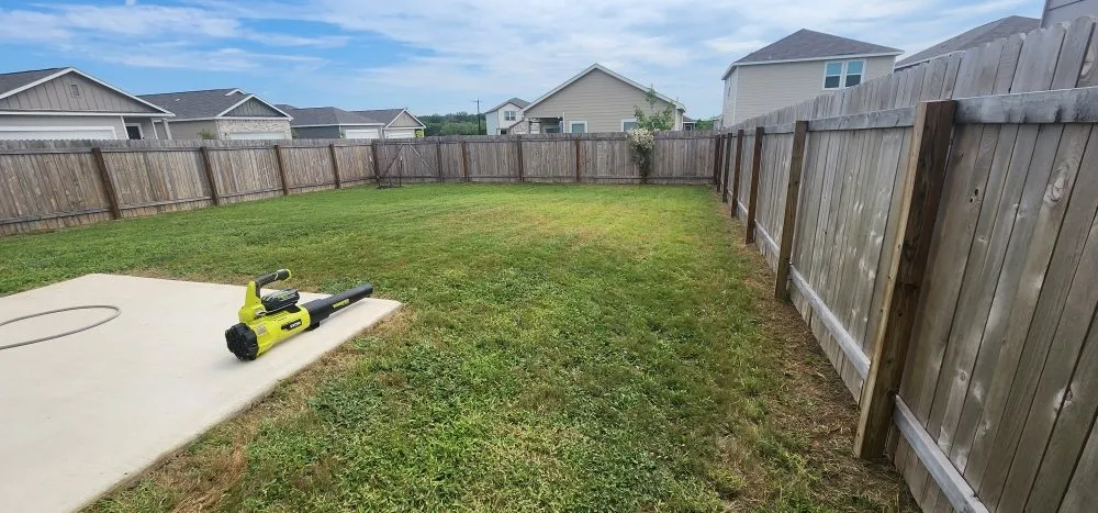 Trusted lawn mowing service for homes in Saint Hedwig, TX by Let's Get It Lawncare Services