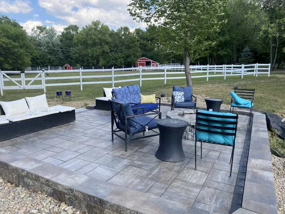 Custom outdoor landscaping for residential properties in Canton, OH by Level Up Landscape & Hardscape