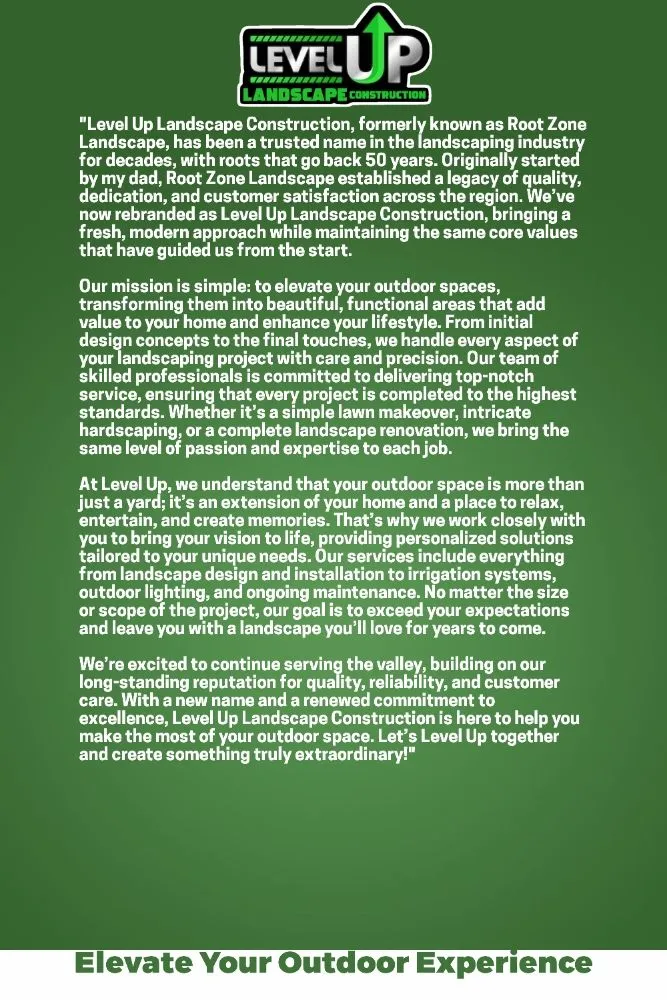 Professional yard maintenance in Canyon Lake, CA - Level Up Landscape Construction