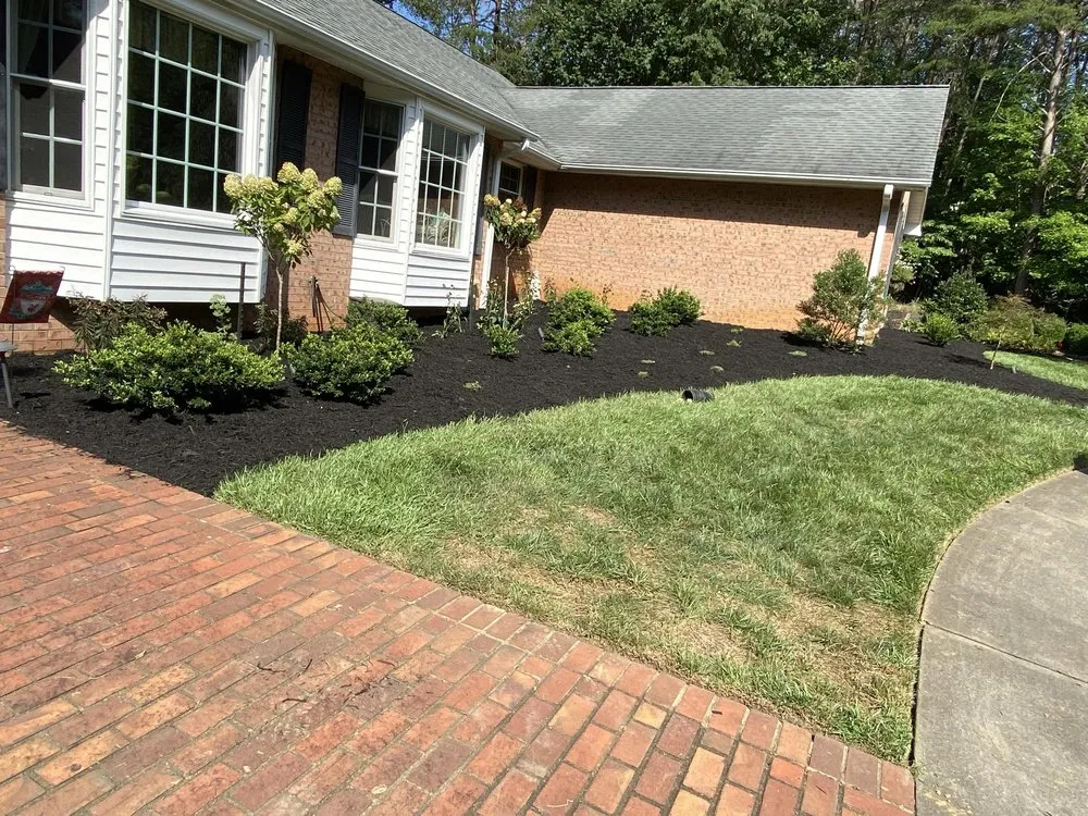 Custom landscape installation in Roanoke, VA - Leveled Weeds