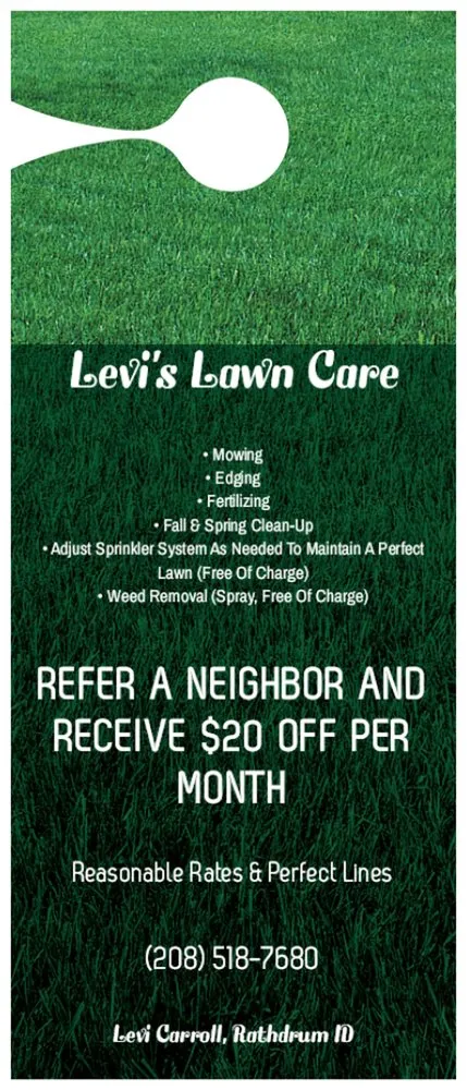 Affordable yard maintenance experts serving Rathdrum, ID - Levi’s Lawn Care