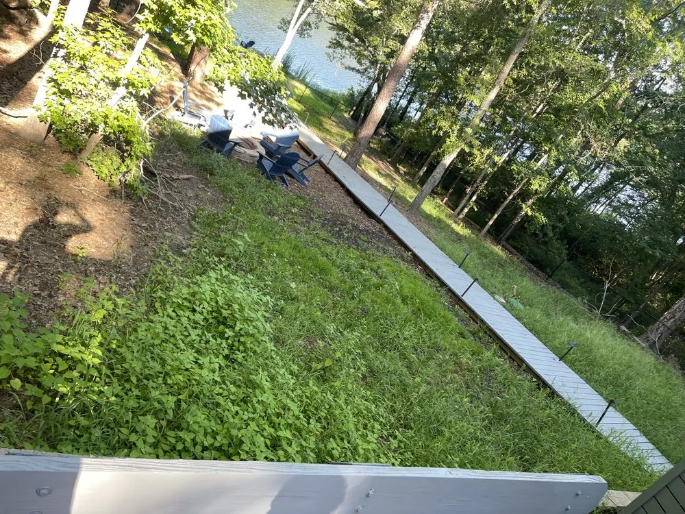 Trusted outdoor landscaping with custom design in Hawkins, TX by Lewis Bros