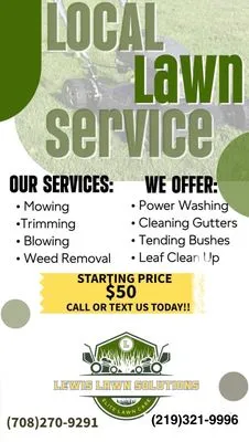 Lewis Lawn Solutions Logo