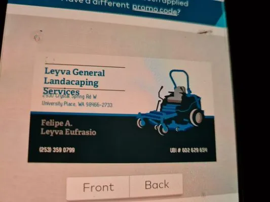 Leyva General Landscaping Service Logo