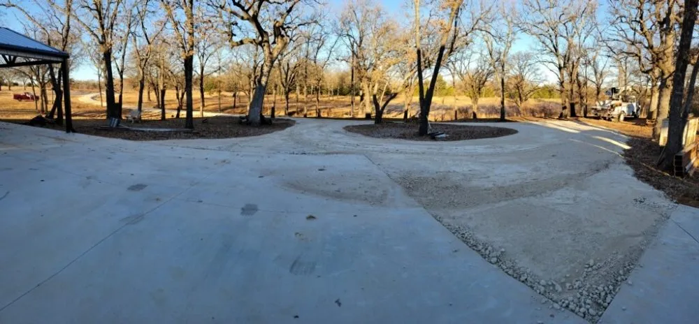 Custom outdoor landscaping for homes across Tom Bean, TX - L&F Gravel