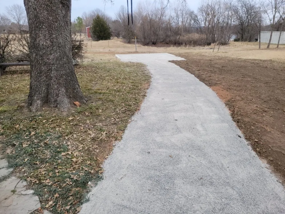 Professional landscape installation in Tom Bean, TX by L&F Gravel