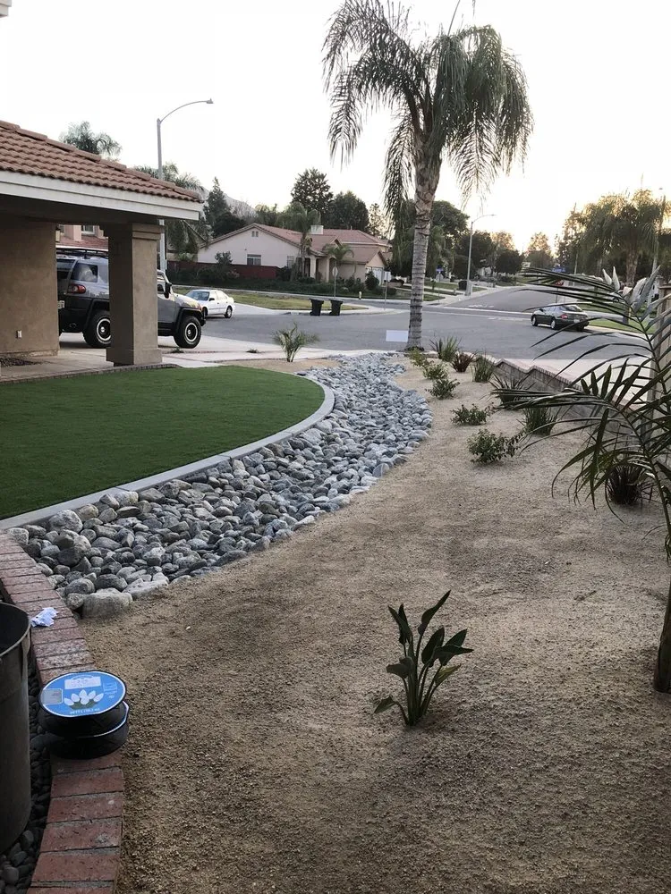 Professional garden landscaping for homes in Bloomington, CA by LFR Landscape