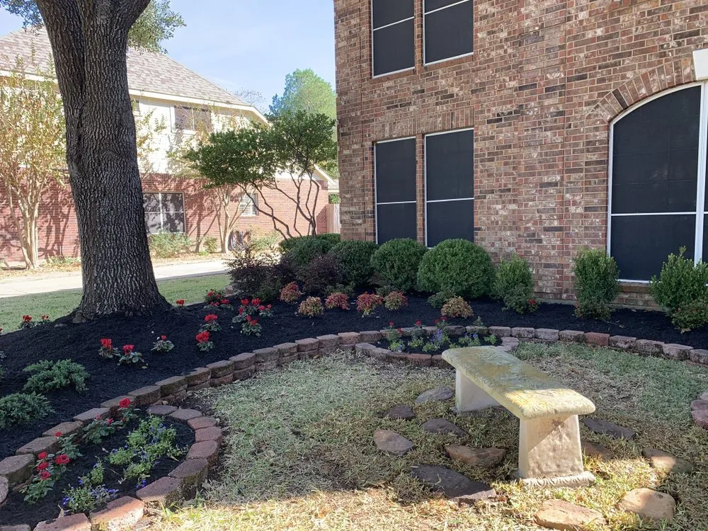 Custom landscape design for outdoor upgrades in Brookshire, TX by L&G landscaping