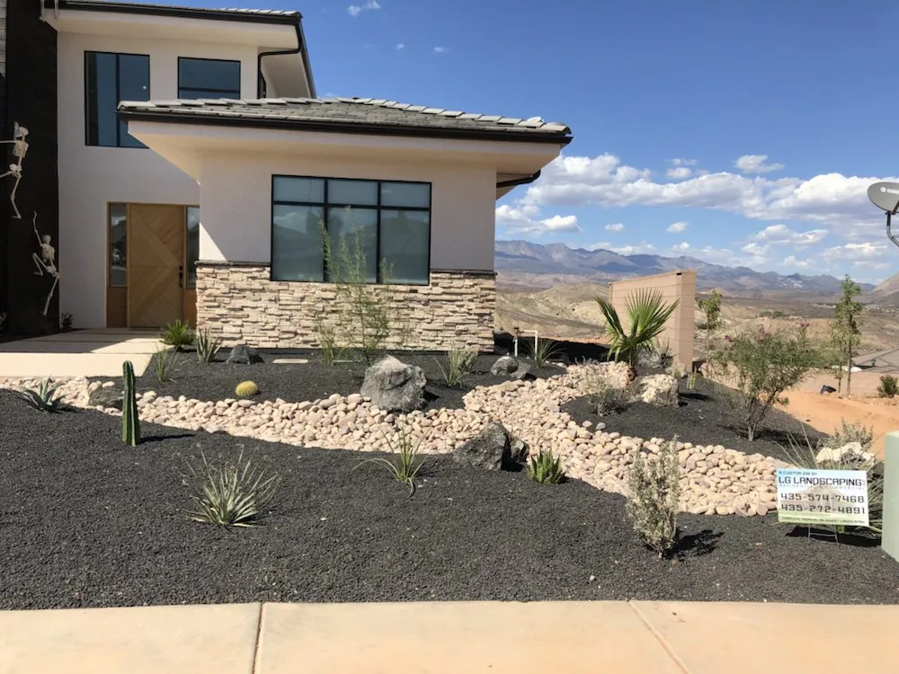 Professional landscape installation for outdoor upgrades in Santa Clara, UT by LG Landscaping