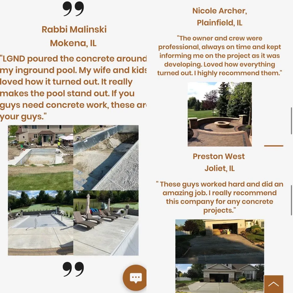 Affordable outdoor landscaping in Joliet, IL by LGND Concrete & Landscaping