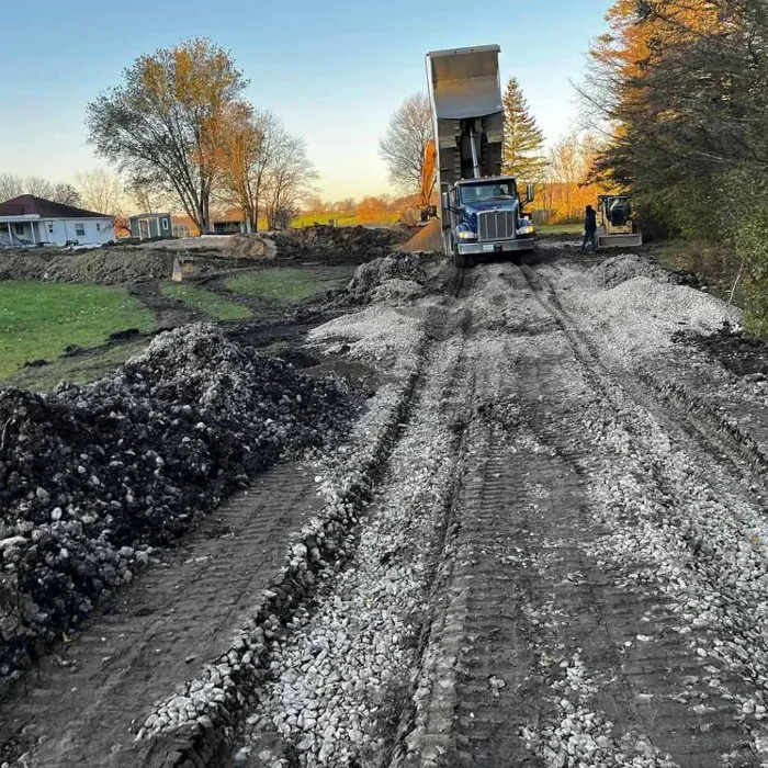 Custom yard cleanup service for homes in Otisville, MI by LGX Excavating
