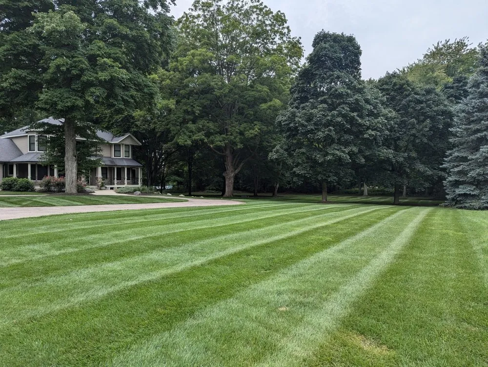 Affordable lawn mowing service with custom design across Lansing, MI - LHS Services
