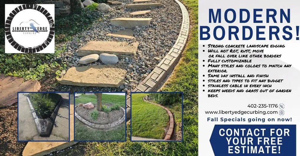 Professional residential landscaping in Lincoln, NE - Liberty Edge Curbing