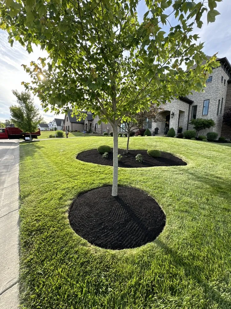 Professional landscape installation for homes in Liberty Township, OH by Liberty Heritage Nursery Farm
