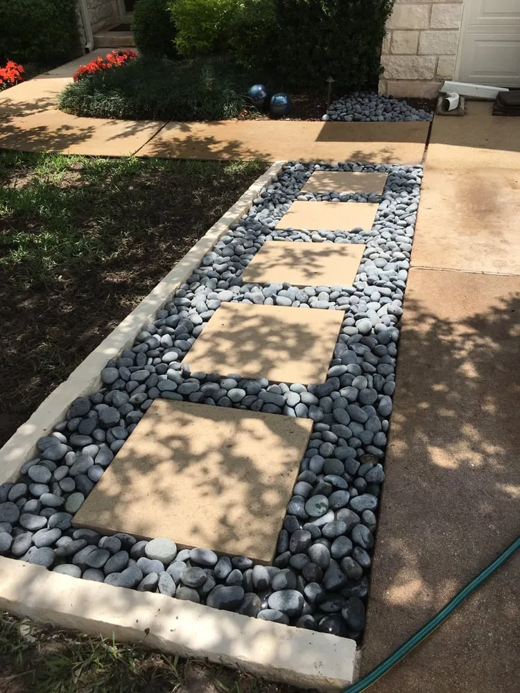 Professional garden landscaping for outdoor upgrades in Cedar Park, TX by Liberty Lawn Care