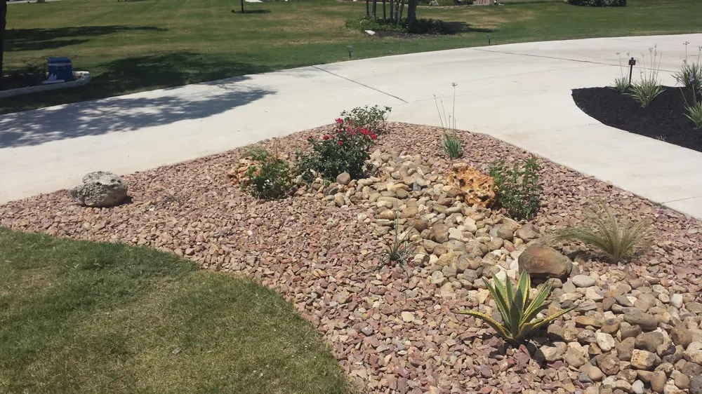 Professional outdoor landscaping in Cedar Park, TX by Liberty Lawn Care