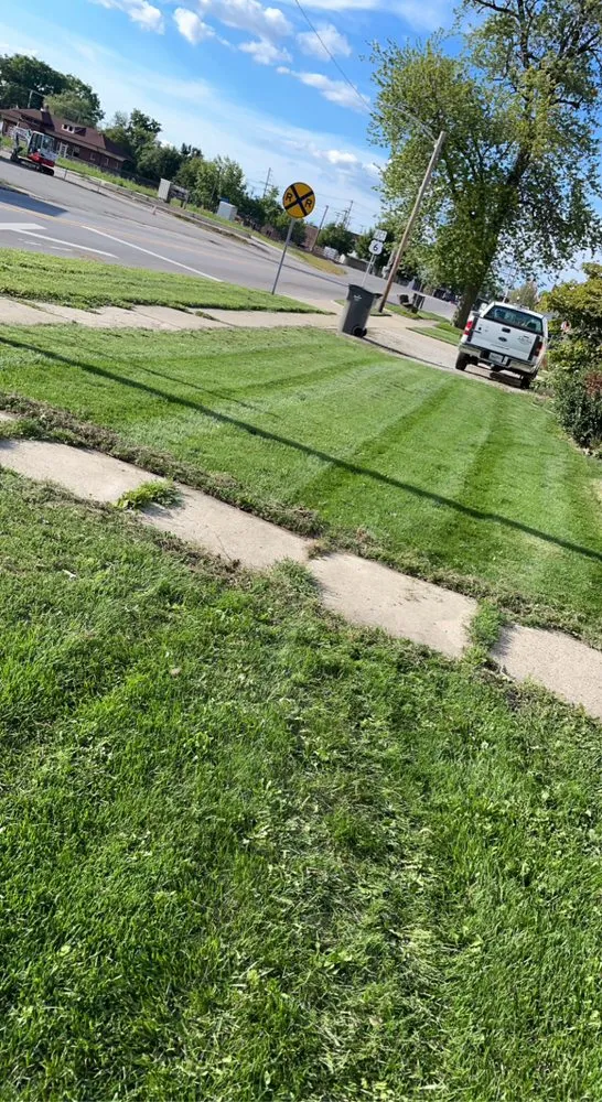 Custom landscape installation in Nappanee, IN by Liberty Lawn care