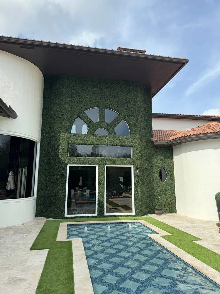 Custom landscape installation in Miami, FL by Liberty Lawn