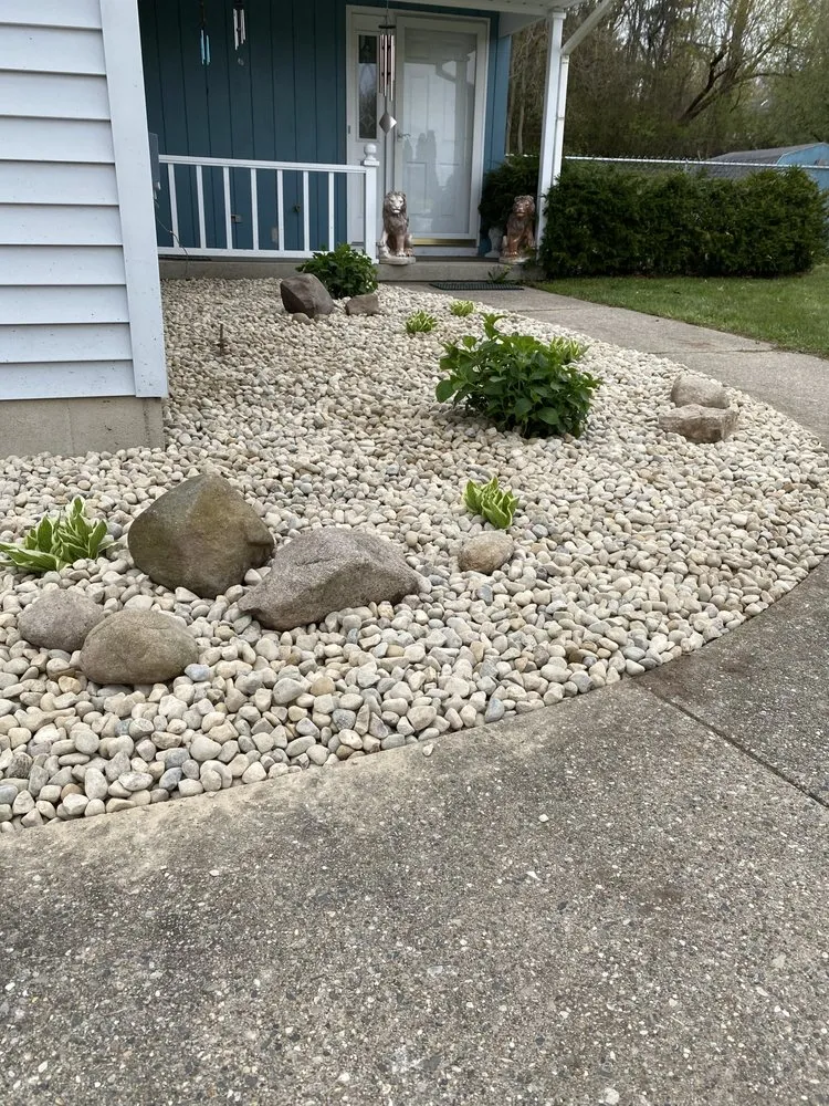Professional outdoor landscaping in Belmont, MI by Liberty Tree Landscaping Services