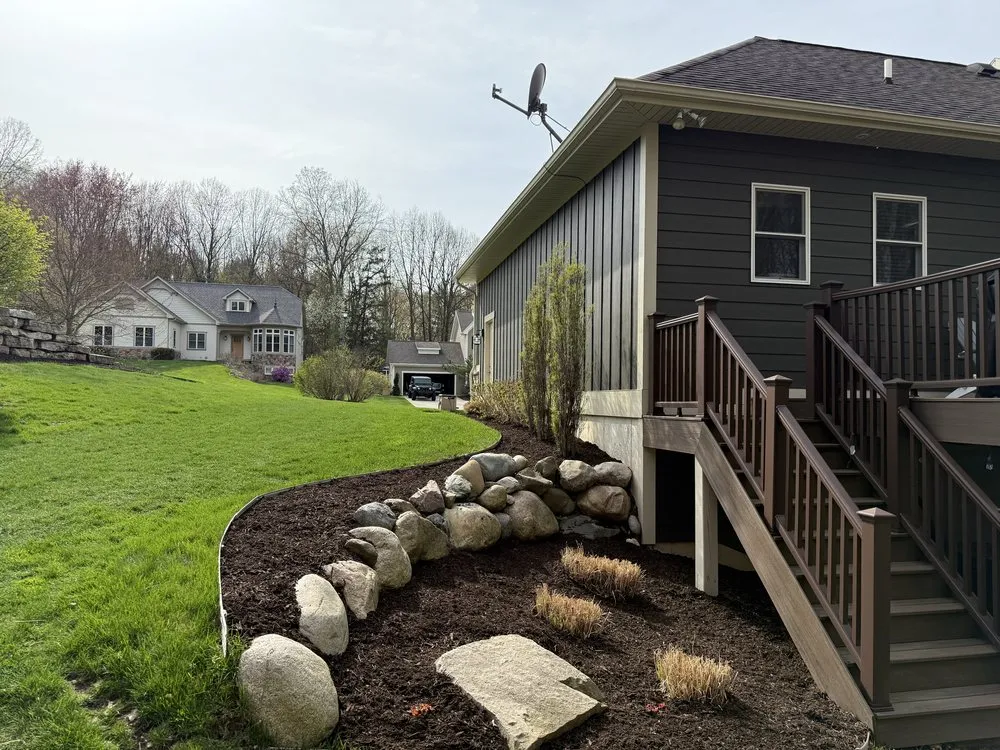 Custom yard maintenance for year-round maintenance in Belmont, MI by Liberty Tree Landscaping Services