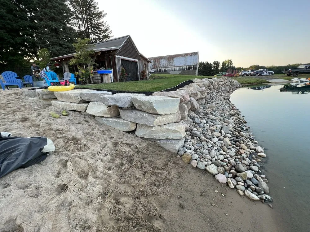 Custom landscape installation for outdoor upgrades across Gaines, MI - Lichon Services