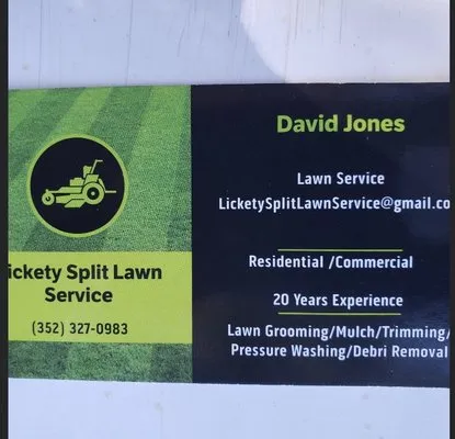 Licketysplit Lawn Service Logo