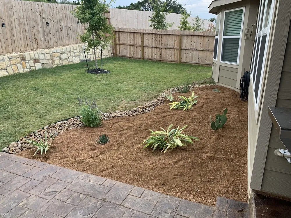 Professional outdoor landscaping for residential properties in San Antonio, TX by Lierre Landscaping & Design