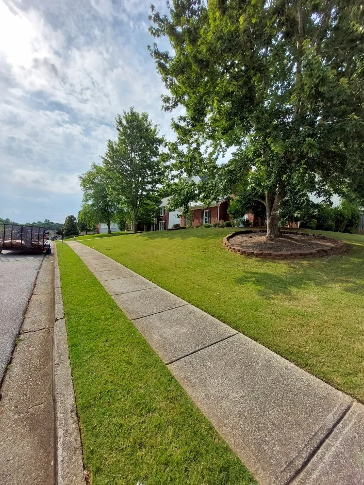 Custom lawn mowing service for outdoor upgrades in Lawrenceville, GA by Life Made Simple Lawn Care